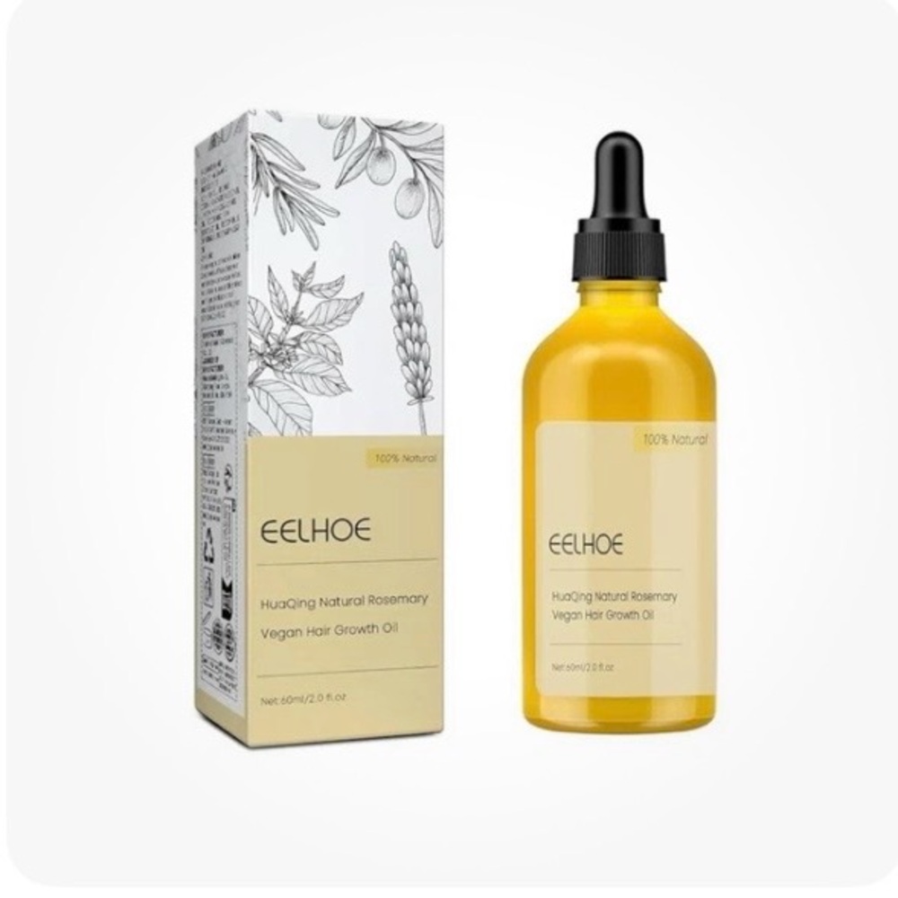 Eelhoe Rosemary Hair Growth Oil - Gold— Free Shipping! 100% Natural